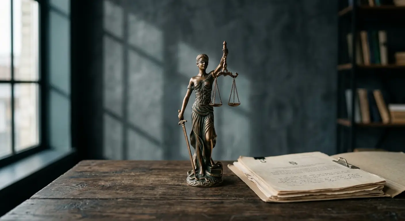 Rechtslage online casino ohne deutsche lizenz – Symbolbild Justitia und Paragrafen